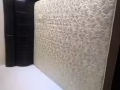 出售二手双人皮床加床垫