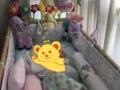 九成新宜家實木嬰兒床宜家厚實床墊