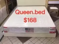 全新双人床垫$168/厚度七寸.高密度的棉.硬度适中/送两个全新的枕头