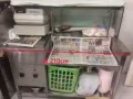 板面档口用具便宜出售【白钢柜台、打面机、小火锅、碗筷等】