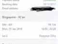 转售 新加坡 至西安 1月15号出发 16:55 TR134 单程机票 