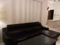 半皮L型大沙發