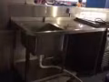海军部有二手商用洗碗池，白钢咖啡工作台，风扇卓子·剪刀腿：