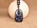 純天然黑曜石吊墜項鍊