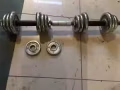 10KG 的鍍鋅啞鈴轉讓 （一對）烏蘭 30新