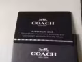 Coach  拋光粒麵皮革CHARLIE CARR附帶保修卡