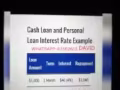 Low interest loan from David .