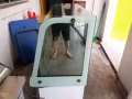 闲置冷藏展柜白钢双层架