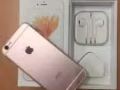 iPhone6S PLUS 64GB 玫瑰金 9.9成新全套配件全新未開封耳機