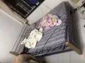 八成新双人床和折叠单人床 自行车
