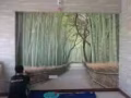 贴壁纸 壁画  安装灯 家具90533854
