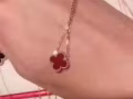 vca四叶草项链tiffany微笑项链