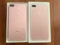 粉色蘋果7plus128G有盒子，沒有任何磕碰，送三個手機殼+全新鋼化膜