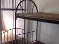 上下铺铁床+木板