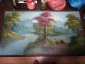 老油画一幅