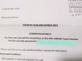 转让一张某旅行社1200新币的机票代金券