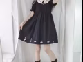 黑色洛麗塔網紗裙子