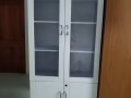 白色宜家书桌,  书柜自取120新.