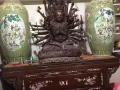 纯手工雕刻观音，神台，高瓶子便宜转让