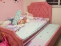 實木超大單人床架