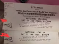 周杰伦一月十一号新加坡演唱会门票