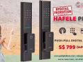 Hafele PP8100 Push Pull Digital Lock