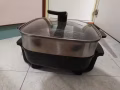 因为搬家房东不让做饭！便宜出售九成新可调温度多功能双层电炒锅！兀兰自取