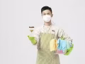 TIEXIN家政，专业打扫房间，退房，日常打扫，办公室。烫衣服，做饭。一小时15