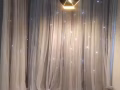 ins窗帘，星星镂空窗帘