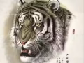 名家字画中国著名画家王喜林画虎作品