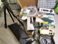 Ipad mini 4，摄影三脚架，DJI Mobile 3稳定器，充气垫