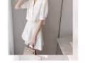 名媛职业套装气质穿搭轻熟风西装两件套职场上班族女装时尚夏2021