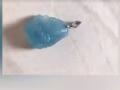 天然海蓝宝石吊坠