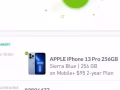 全新IPHONE 13 Pro  新配色 远峰蓝256G 24号到货