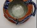 黄秞青花小龙缸