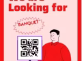 急聘 banquet service