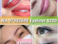 雾眉$68，绣眼线$108，油泡肉粒$6，97982698，西美大牌248