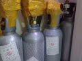 4L钢瓶+牧凡电磁阀大双表 (全新)