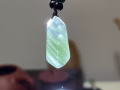 绿幽灵千层水晶吊坠