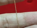 750 18k金玫瑰金北极星钻石牌链