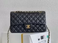 chanel/香奈儿CF中号黑色羊皮1:1品质