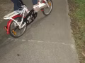 搬家，八成新可摺疊粉色自行車轉讓，有喜歡的call
