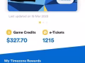 Timezone Blue elite card 电玩卡