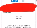 出One love Asia festival演唱會門票