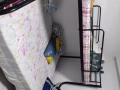 8成新铁质双人床双层床