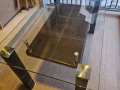 钢化玻璃餐桌，6人用