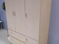 白橡色双抽4尺衣柜