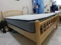 橡木单人床架