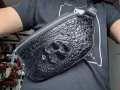 鳄鱼头骨胸包