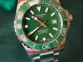 浪琴康卡斯最新款式，绿色42mm